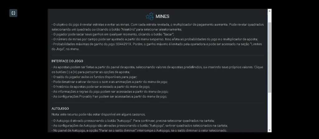Regras do jogo mines aposta