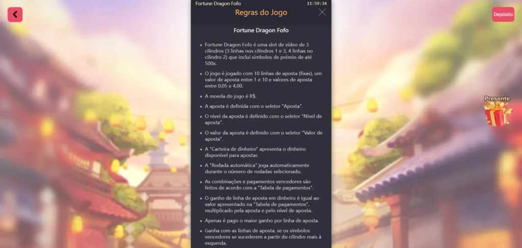 como jogar jogo do dragão