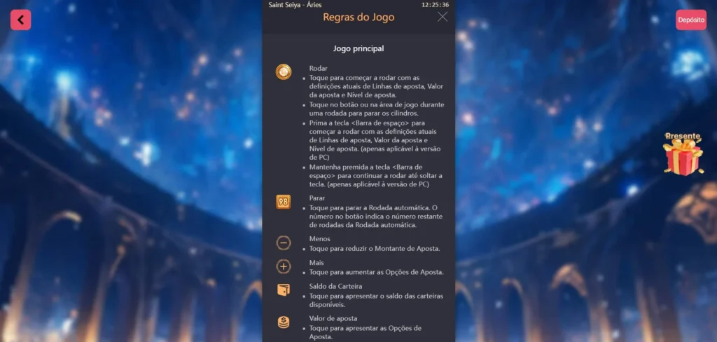 Como jogar Saint Seya