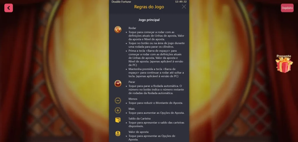 como jogar double fortune