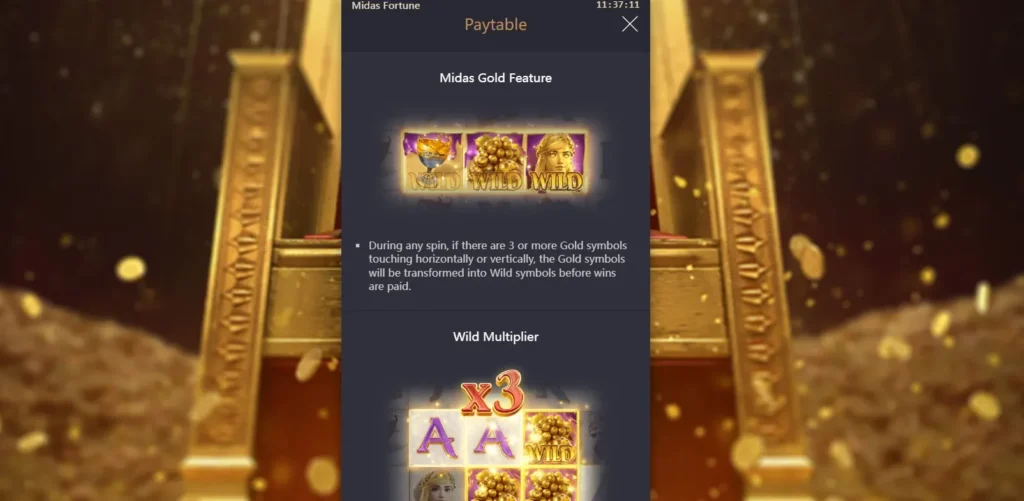 bonus midas fortune