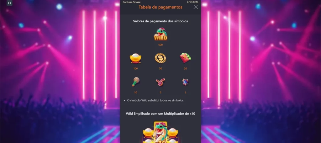 jogo da cobrinha pagamentos