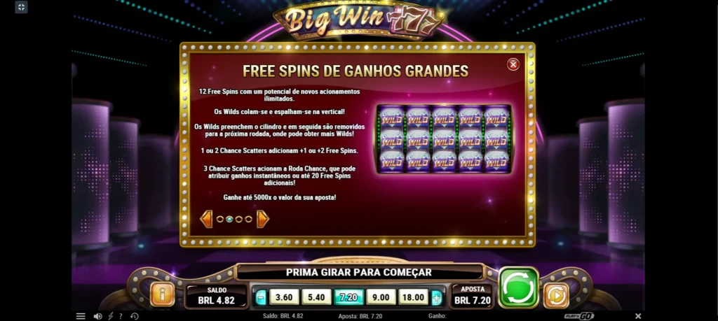 recursos slot big win 777