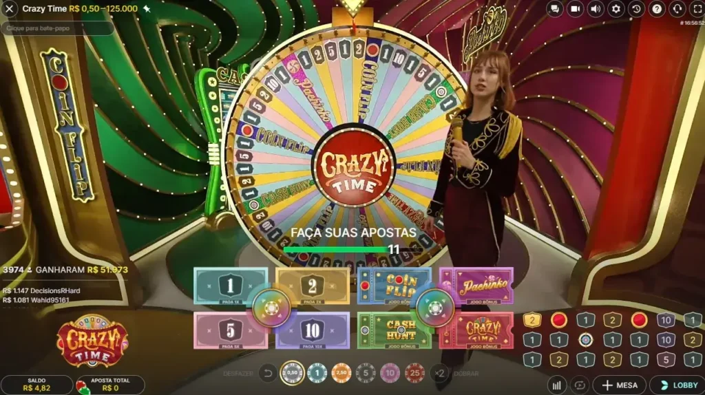 resultados de grande vitória no crazy time