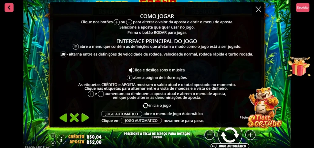 como jogar panda fortune