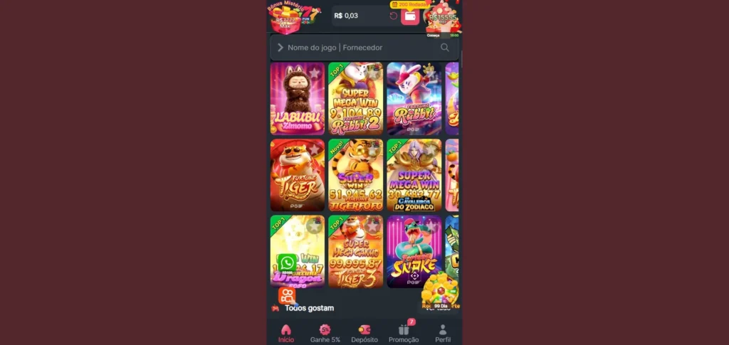 slots disponíveis no 777fun