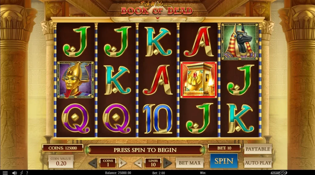 tudo sobre o slot book of dead