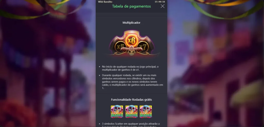 multiplicador do wild bandito