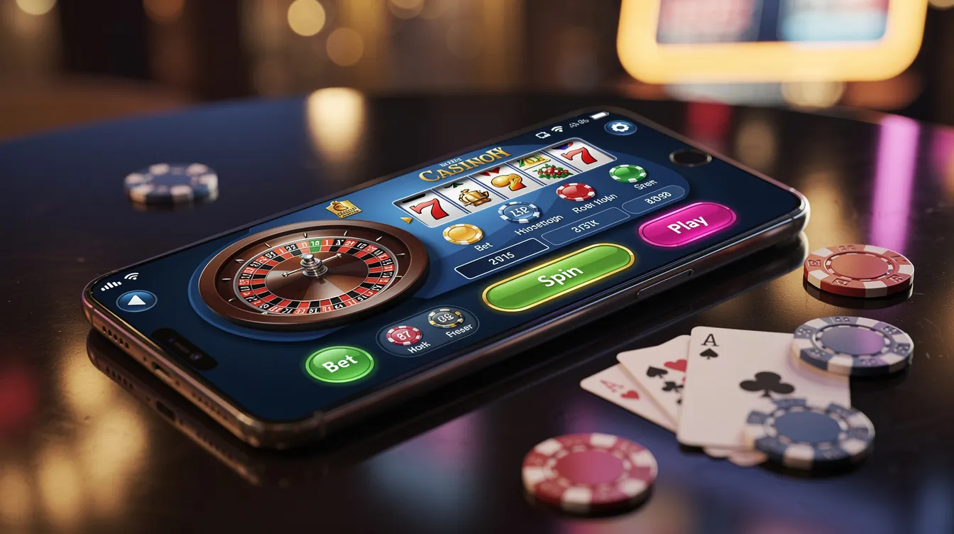 jogador acessando cassino para celular com app de mobile casino